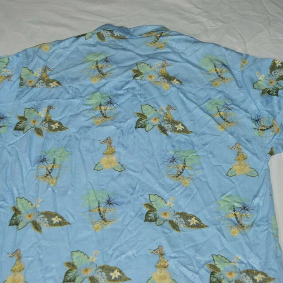 Hawaiian Tropic Hula Girl Island Palms Blue Mens - Picture 4 of 4